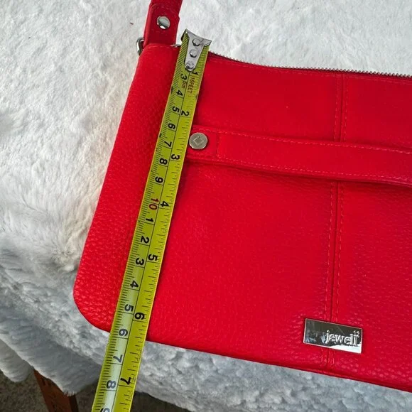 THIRTY-ONE Jewell Street Style Purse Coral Kisses Pebble Crossbody Clutch - Picture 8 of 9